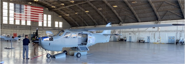 NightHawk QS3 aircraft in the hangar